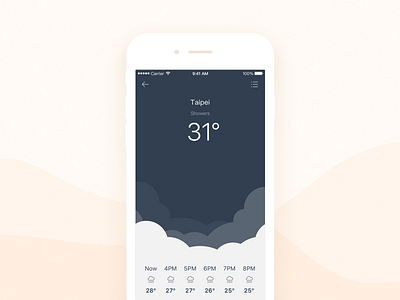 Daily UI #025 Weather dailyui mobile ui weather