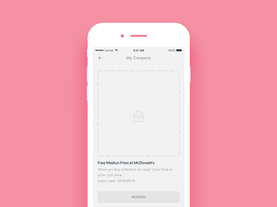 Daily UI #046 Redeem coupon dailyui mobile redeem coupon ui