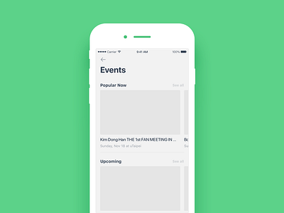 Daily UI #050 Event listing