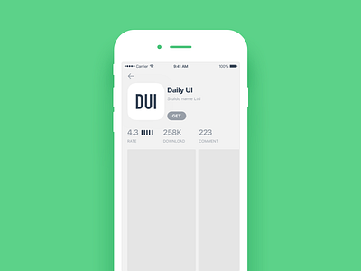 Daily UI #054 Download app app store dailyui dowload dowload app mobile ui