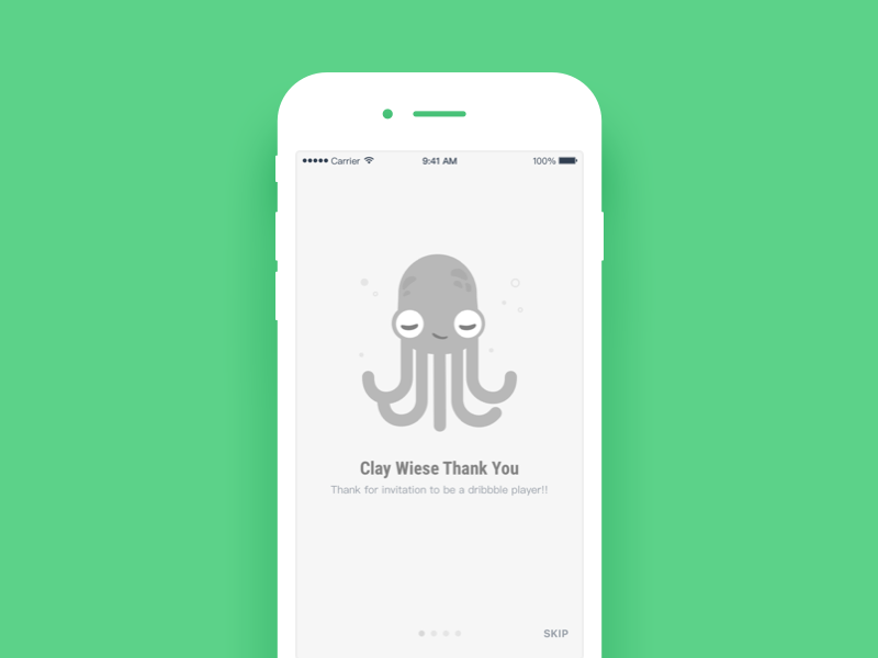 Daily UI #56 Thankyou octopus ui thankyou mobile dailyui