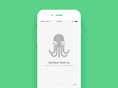Daily UI #56 Thankyou dailyui mobile octopus thankyou ui