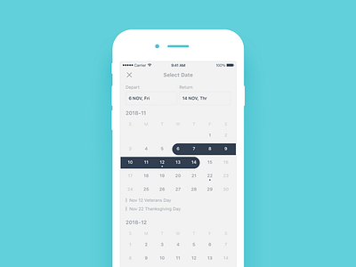 Daily UI 58 Datepicker calendar dailyui date picker mobile ui