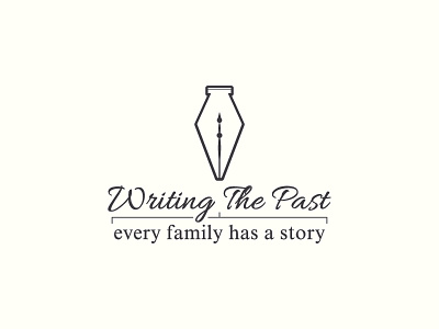 Writing the past brand identity branding genealogist identity logo logo design