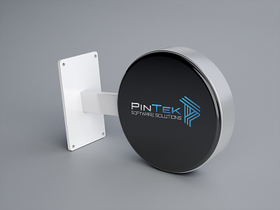 Pintek Software Solutions blue gray logo mockup pintek software solutions
