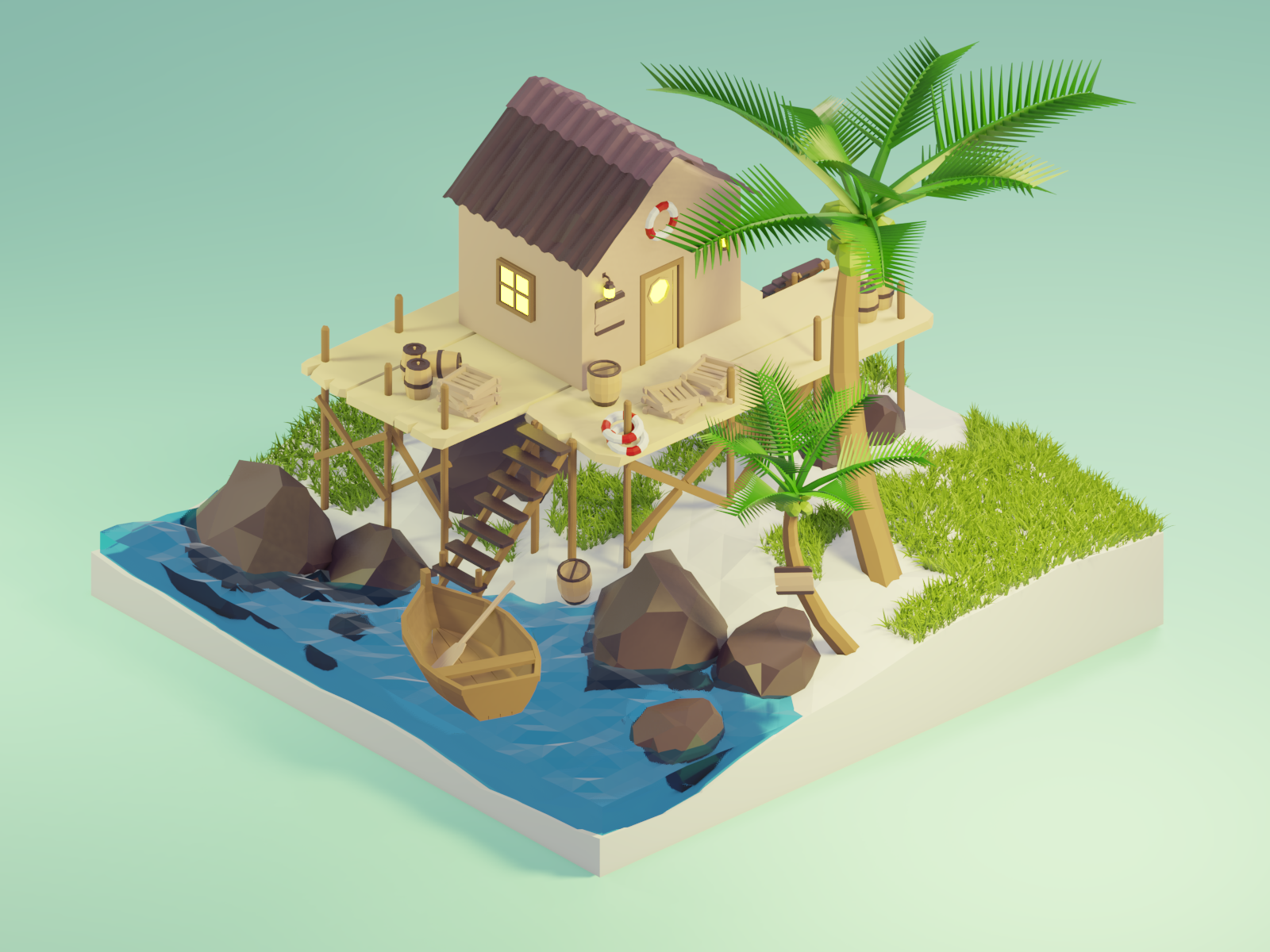 Dream house by Tung Luong on Dribbble