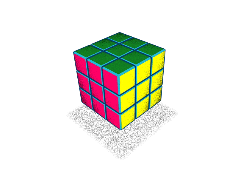 Rubiks c4d cinema4d cube loop rubik