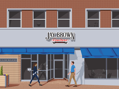 Jay Brown Illustration branding design illustration main street