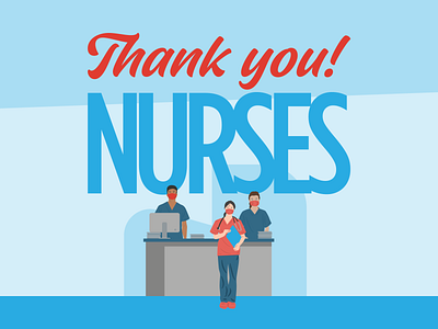 Thank You Nurses coronavirus covid19 illustration nurses thank you