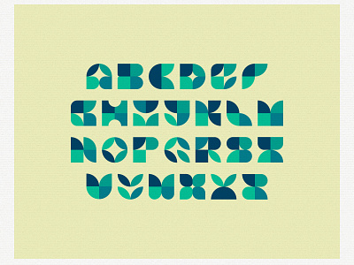 Alphabet Shapes design illustration typography