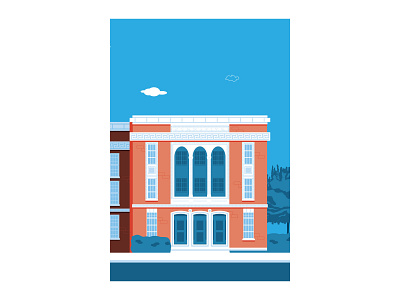 Hickory Museum of Art design illustration vector