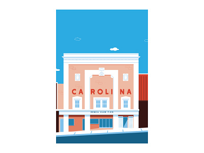 Carolina Theater design illustration vector