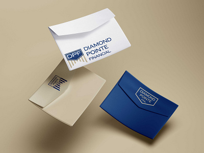 Diamond Pointe Financial Logo badge branding design logo