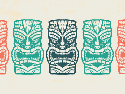 Unused Tiki design illustration vector