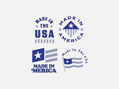Made In USA Badge america badge design logo merica usa