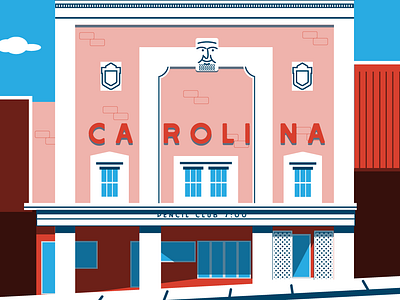 Carolina Theater branding design illustration typography