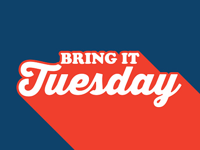 Bring It Tuesday branding design illustration lettering logo motivation typography