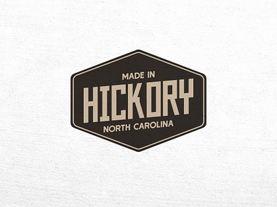 Hickory Made Sticker badge branding design illustration logo typography