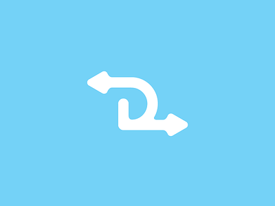 Direction Center brand design letter logo mark simple type