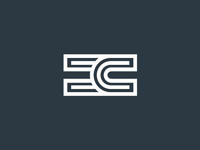 E & C Logomark brand design lettermark logo mark medical medicine minimalist monogram simple