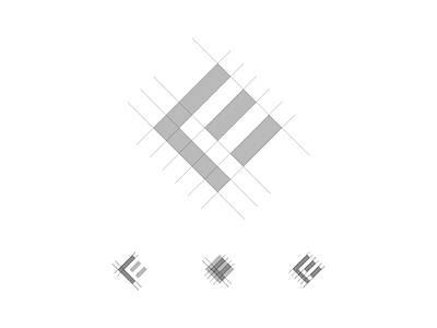 LFE Logomark construction brand design letter logo mark monogram simple type