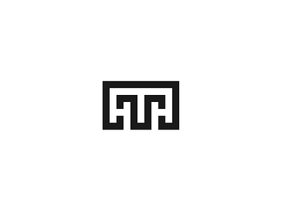 M T Monogram brand design letter lettermark logo mark monogram simple type