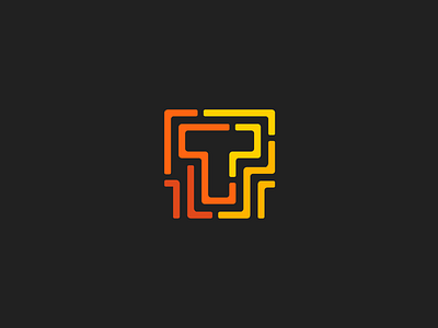 T symbol exploration brand design letter lettermark logo logo exploration mark monogram simple symbol exploration type