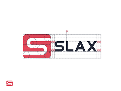 Slax Logo Design brand identity branding corporate grid gridding identity logo slax tech technology