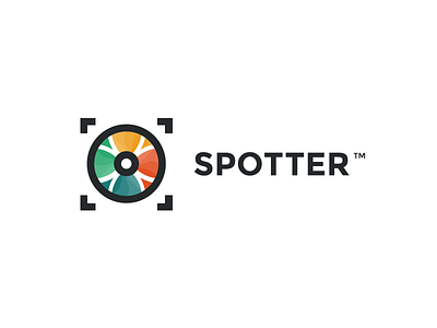 Spotter Logo Design chroma color logo logo design paint pallete pantone spotter