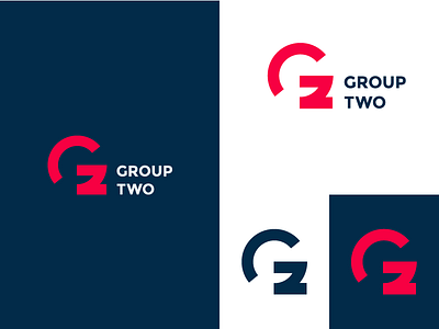 Group Two g group lettermark logo logo design monogram two