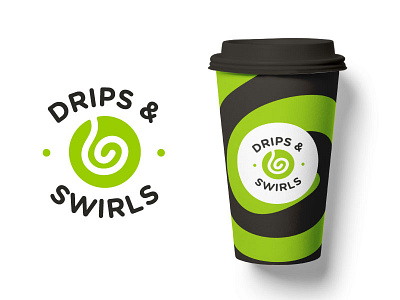 Drips &Swirls Coffee Cup coffee coffee cup drips ice cream soft serve swirls