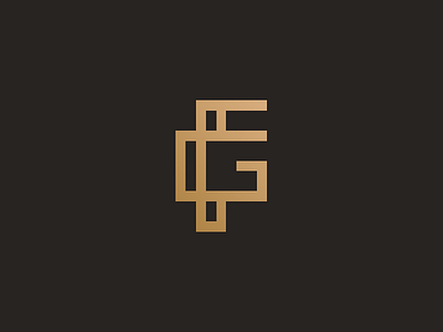 FG Monogram elegant fg gold identity letter letter mark logo logos monogram simple