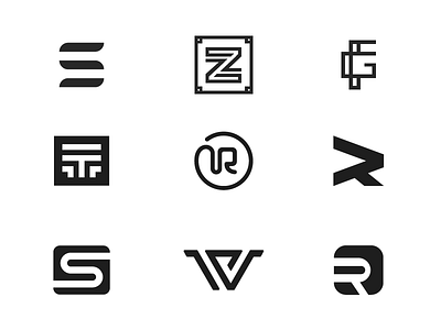 Monogram Collection collection letter letter mark logo logos mark monogram set symbol