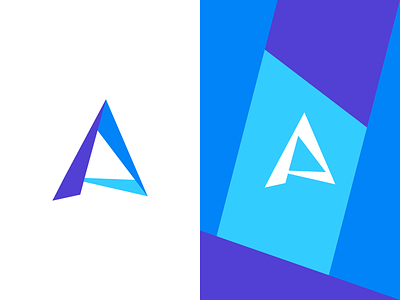 A Symbol a branding design geometric identity letter lettermark logo mark monogram simple