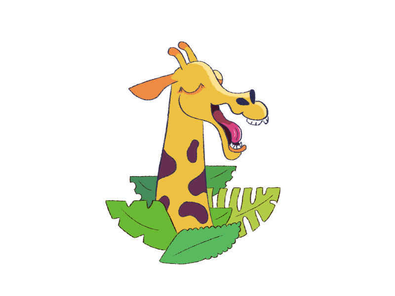 Laughing giraffe by Smirnov Alexej on Dribbble