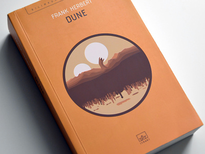 Herbert's Dune book book. art cover dune frank herbert illustration ithaki novel sci fi turkey