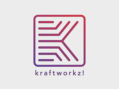 Kraftworkz branding identity it k kraftworkz lettering logo logotype london typography wordmark