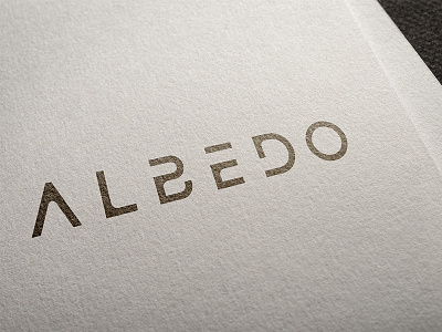 Albedo albedo branding card game identity lettering logo logotype sans serif sci fi typography wordmark