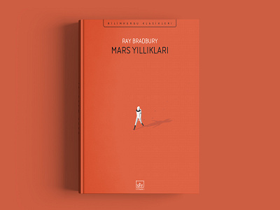 Martian Chronicles book bradbury chronicles cover flat illustration ithaki martian sci fi vector