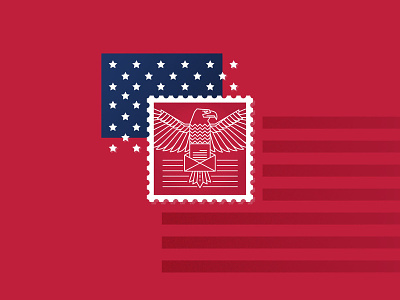 Postman Textured american american flag book cover david brin deconstruction flat illustration sci fi texture usa vector