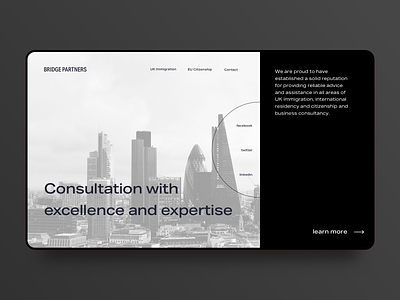 [J.01] Consultation Landing Page branding brutal concept consultation corporate design flat landing page typography ui ux web website