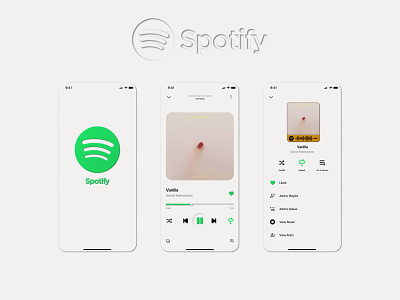 Spotify Redesign (Light Mode) design neumorphism redesign skeumorphism spotify ui uidesign uxdesign