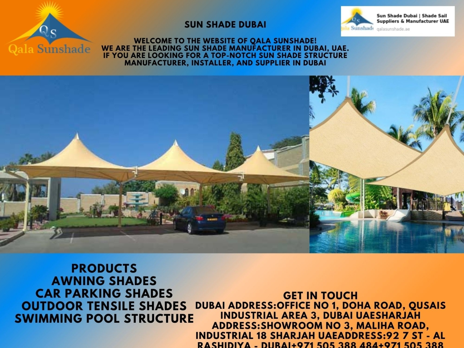 Beautiful Awnings Shade Structures Dubai by Qalasunshade UAE on Dribbble