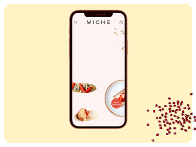 Miche - Mobile Version animation branding design food mobile version motion motion graphics shop ui ux