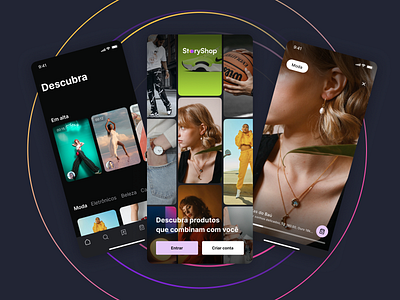 eCommerce App - Concept interface Dark Mode 🌙 app clean concept design ecommerce interface shop social store ui