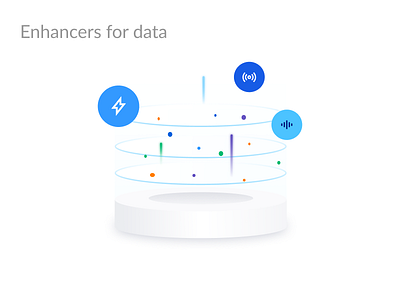 Illustration - concept of data enhance