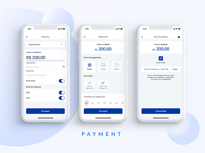 Payments screens - App Banking.