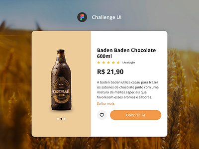 Card of Product - Component beer card challenge clean concept design interface ui