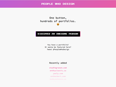 😻 PeopleWho.Design - Homepage