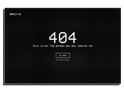📼 DailyUI #008 - 404 page 404 404page daily dailyui desktop error not found page retro ui vhs